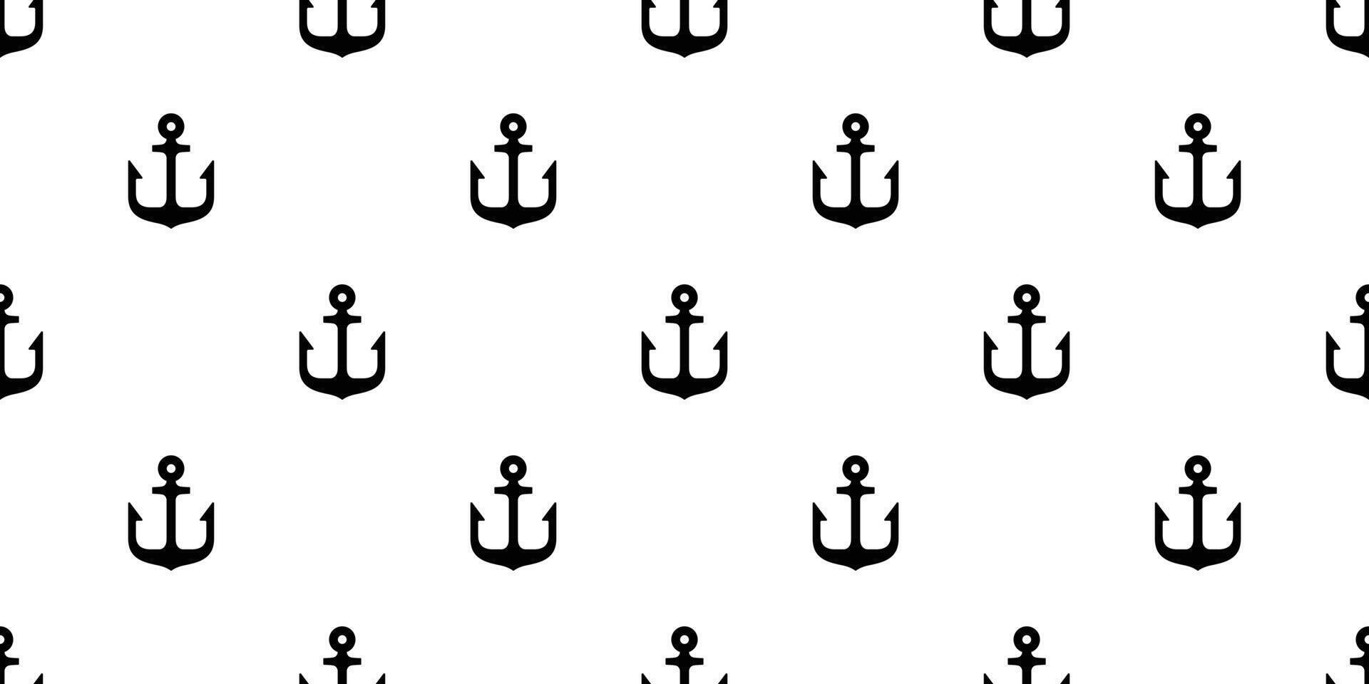 ancla sin costura modelo vector barco pirata timón náutico marítimo mar Oceano repetir fondo de pantalla bufanda aislado loseta antecedentes ilustración diseño