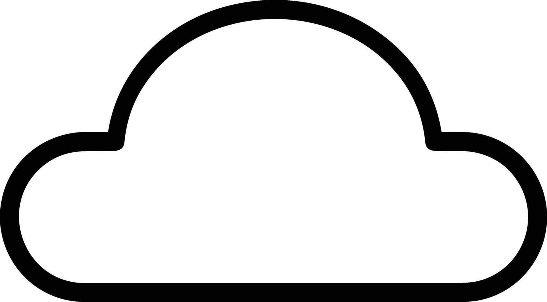 Cloud icon symbol vector image. Illustration of the hosting storage design image