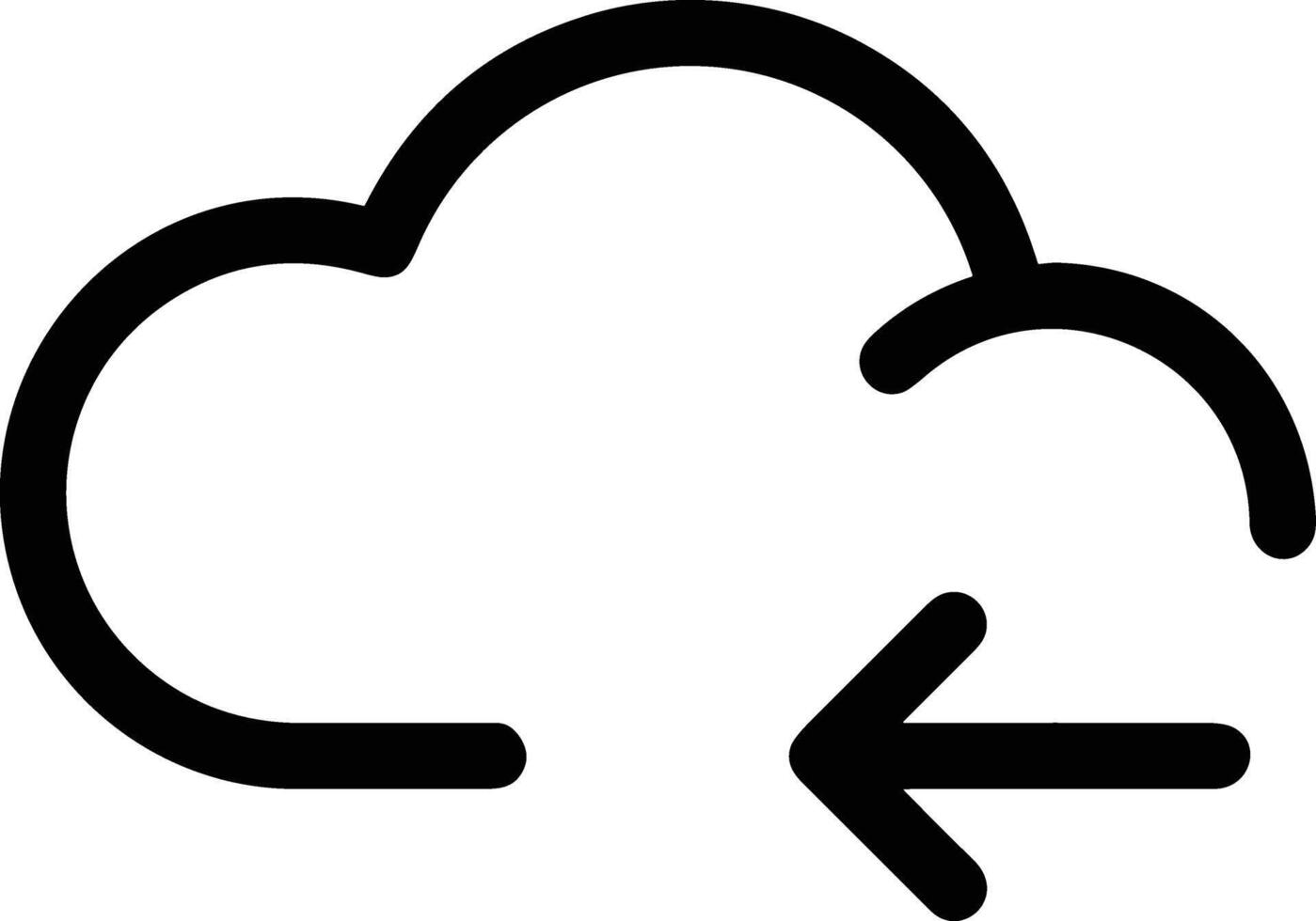 Cloud icon symbol vector image. Illustration of the hosting storage design image