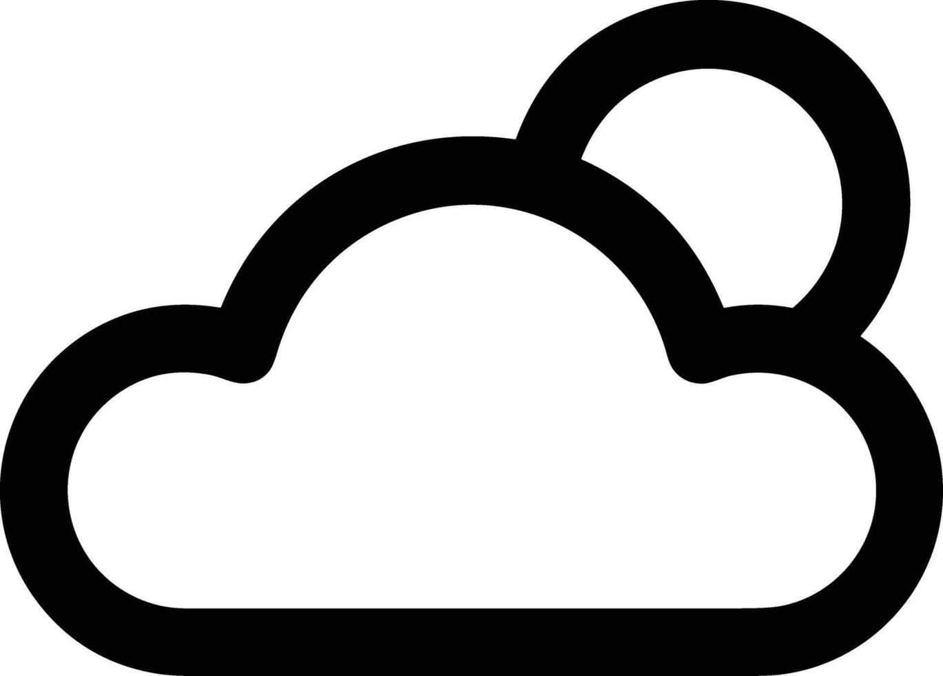 Cloud icon symbol vector image. Illustration of the hosting storage design image