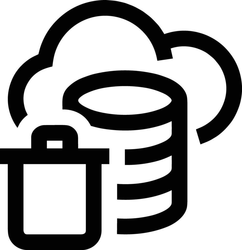 Cloud icon symbol vector image. Illustration of the hosting storage design image