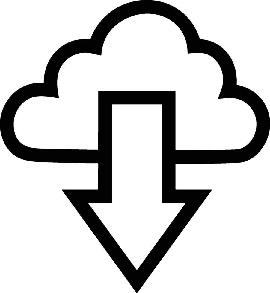 Cloud icon symbol vector image. Illustration of the hosting storage design image