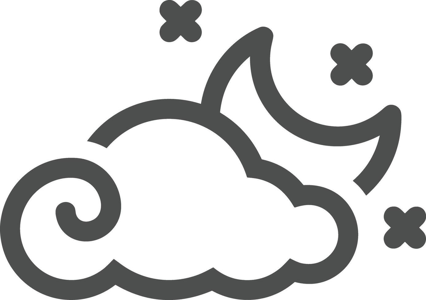 Cloud icon symbol vector image. Illustration of the hosting storage design image