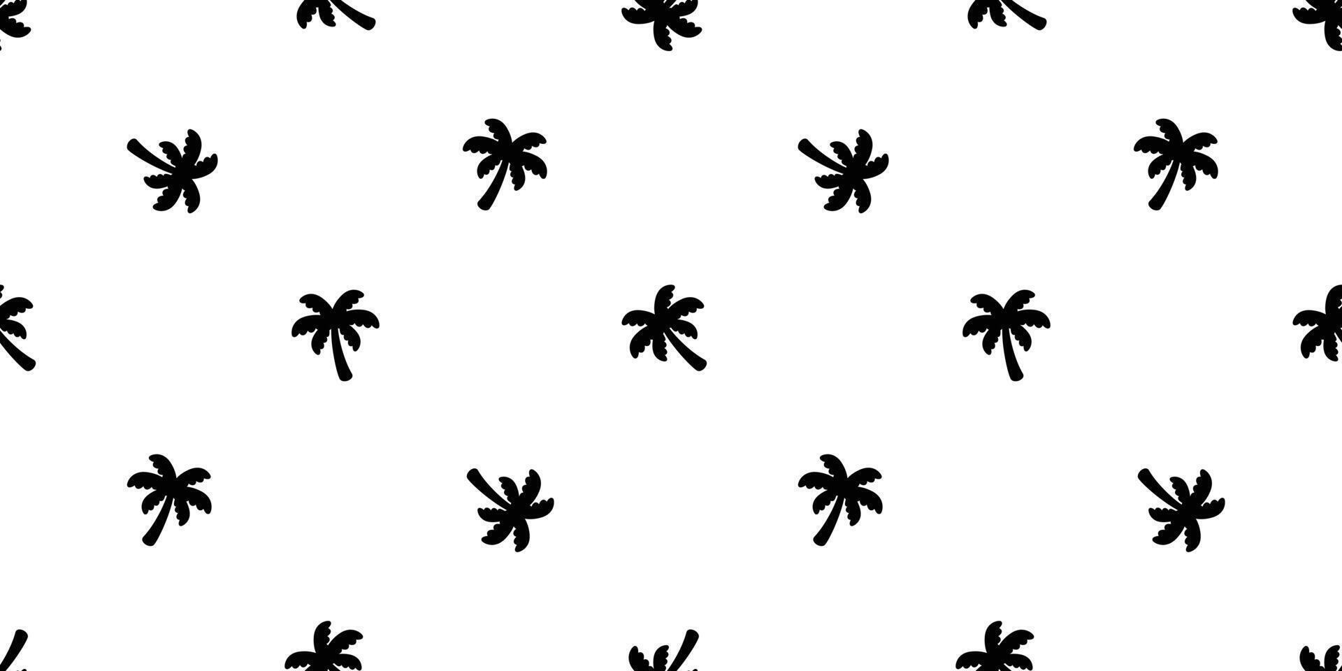 palm tree seamless pattern coconut tree vector island ocean summer beach tropical scarf isolated tile background repeat wallpaper cartoon white illustration design