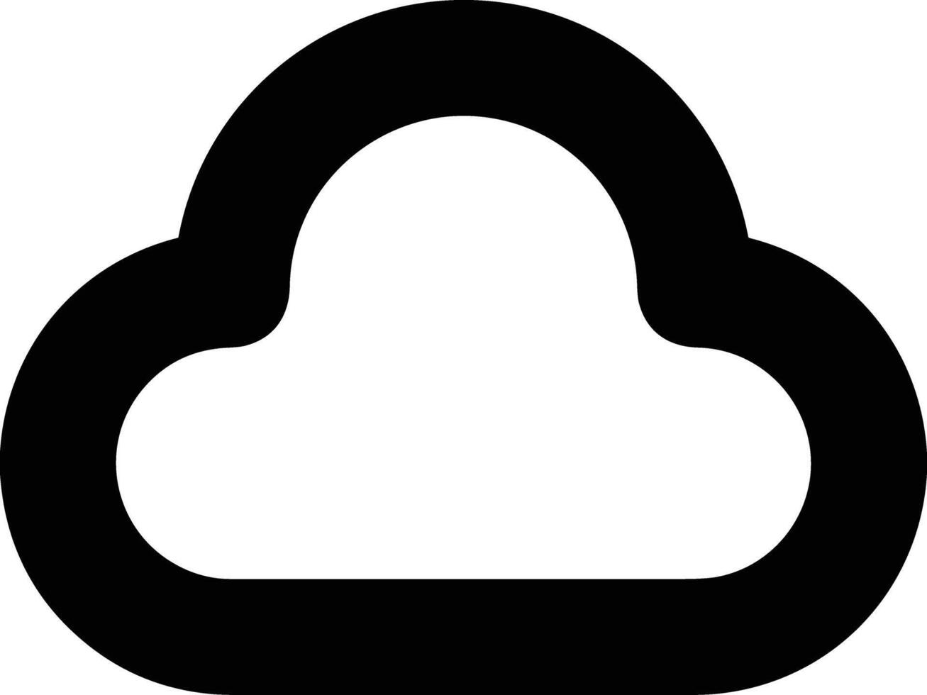 Cloud icon symbol vector image. Illustration of the hosting storage design image