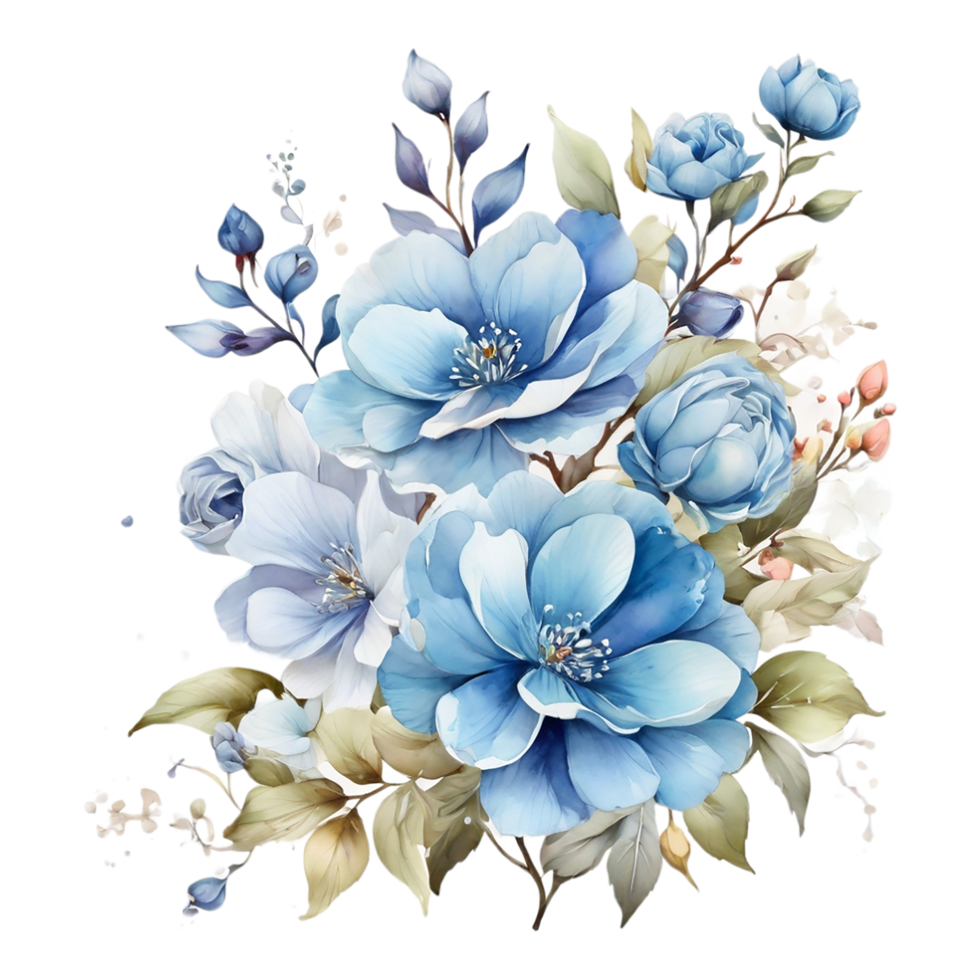 AI generated Digital oilpainted floral pattern design, Glitter flower Bouquet  design, Embossed flower pattern, Glossy flower painting design, Textile flower material design png