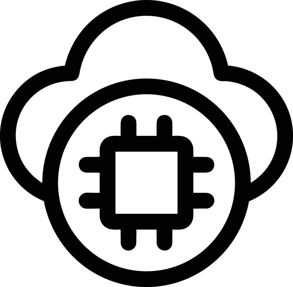 Cloud icon symbol vector image. Illustration of the hosting storage design image