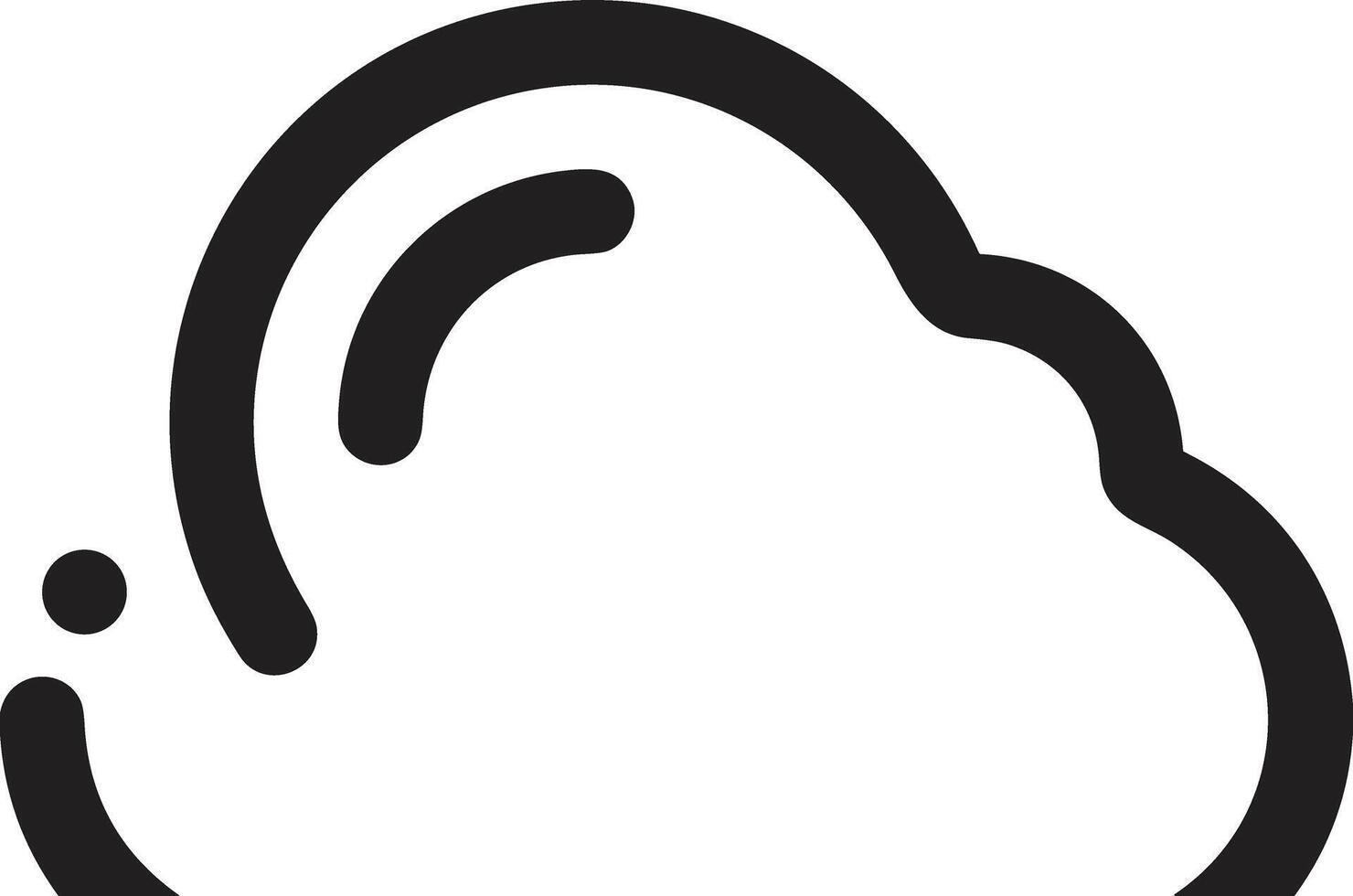 Cloud icon symbol vector image. Illustration of the hosting storage design image