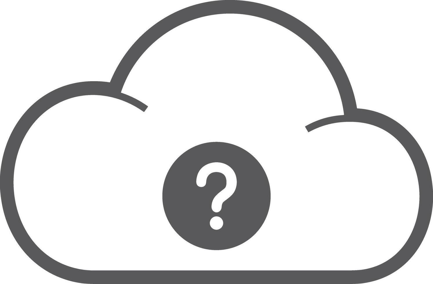 Cloud icon symbol vector image. Illustration of the hosting storage design image
