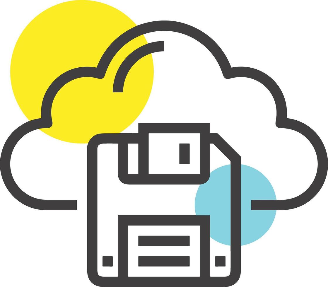 Cloud icon symbol vector image. Illustration of the hosting storage design image