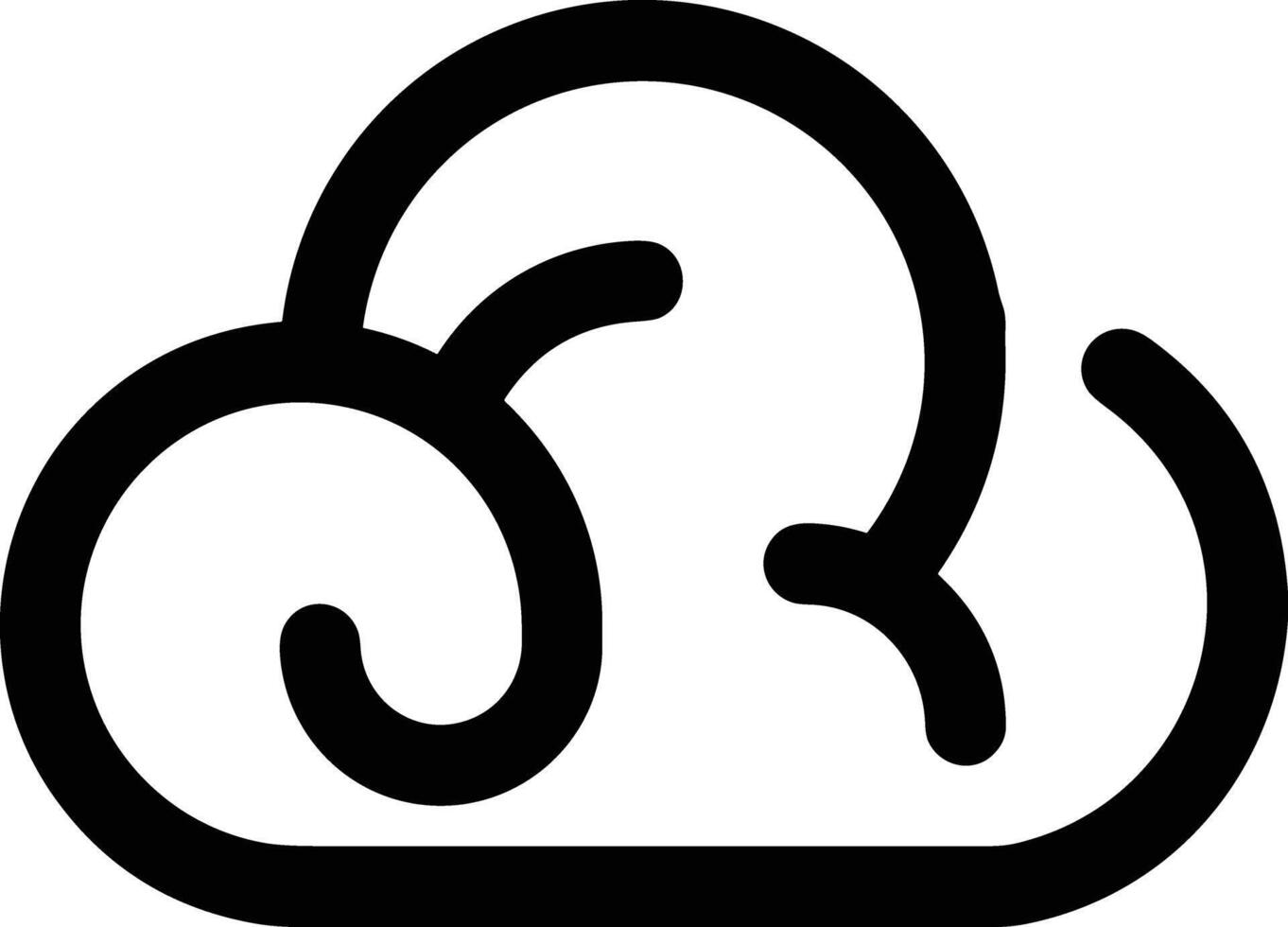 Cloud icon symbol vector image. Illustration of the hosting storage design image