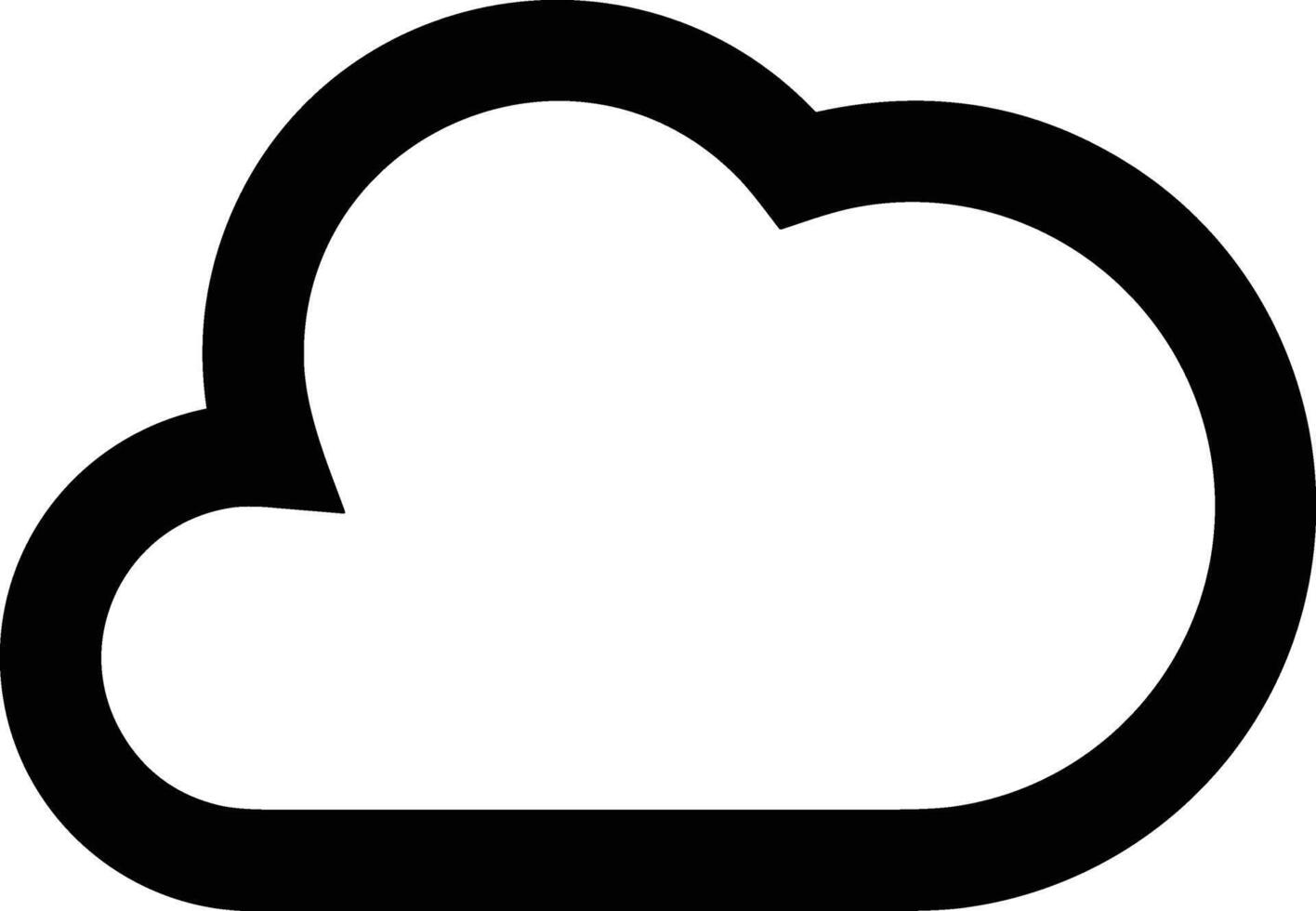 Cloud icon symbol vector image. Illustration of the hosting storage design image