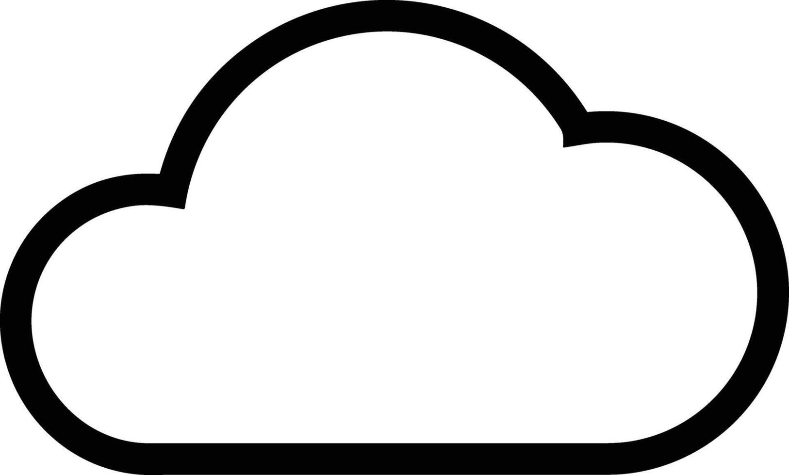 Cloud icon symbol vector image. Illustration of the hosting storage design image