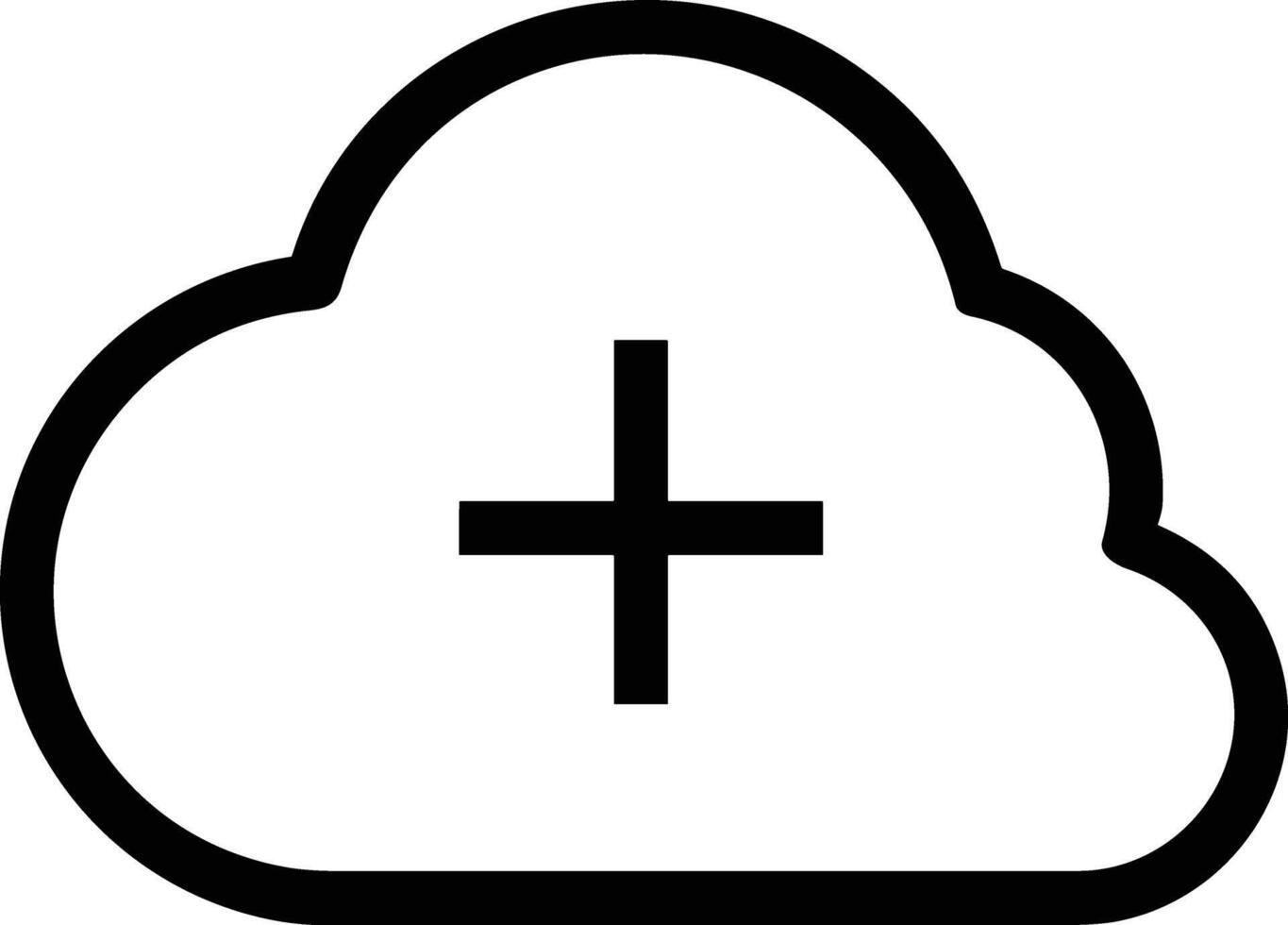 Cloud icon symbol vector image. Illustration of the hosting storage design image