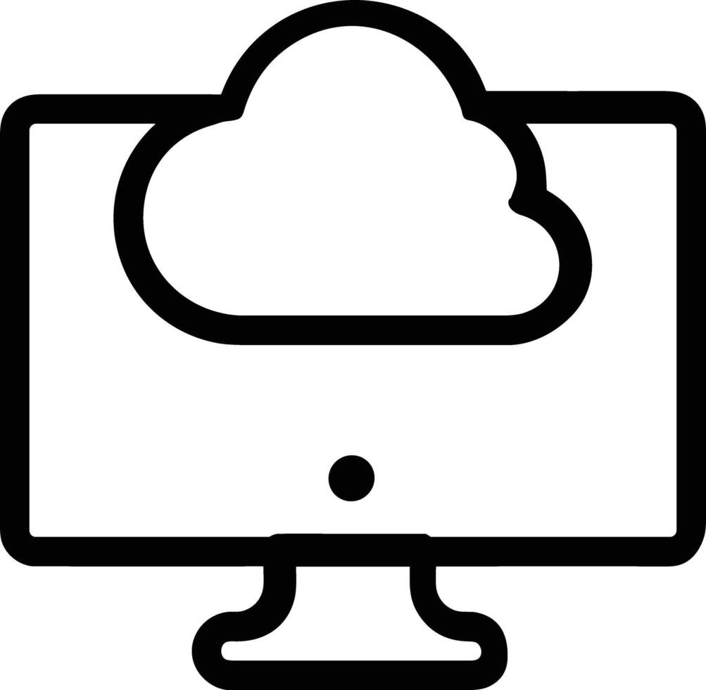 Cloud icon symbol vector image. Illustration of the hosting storage design image