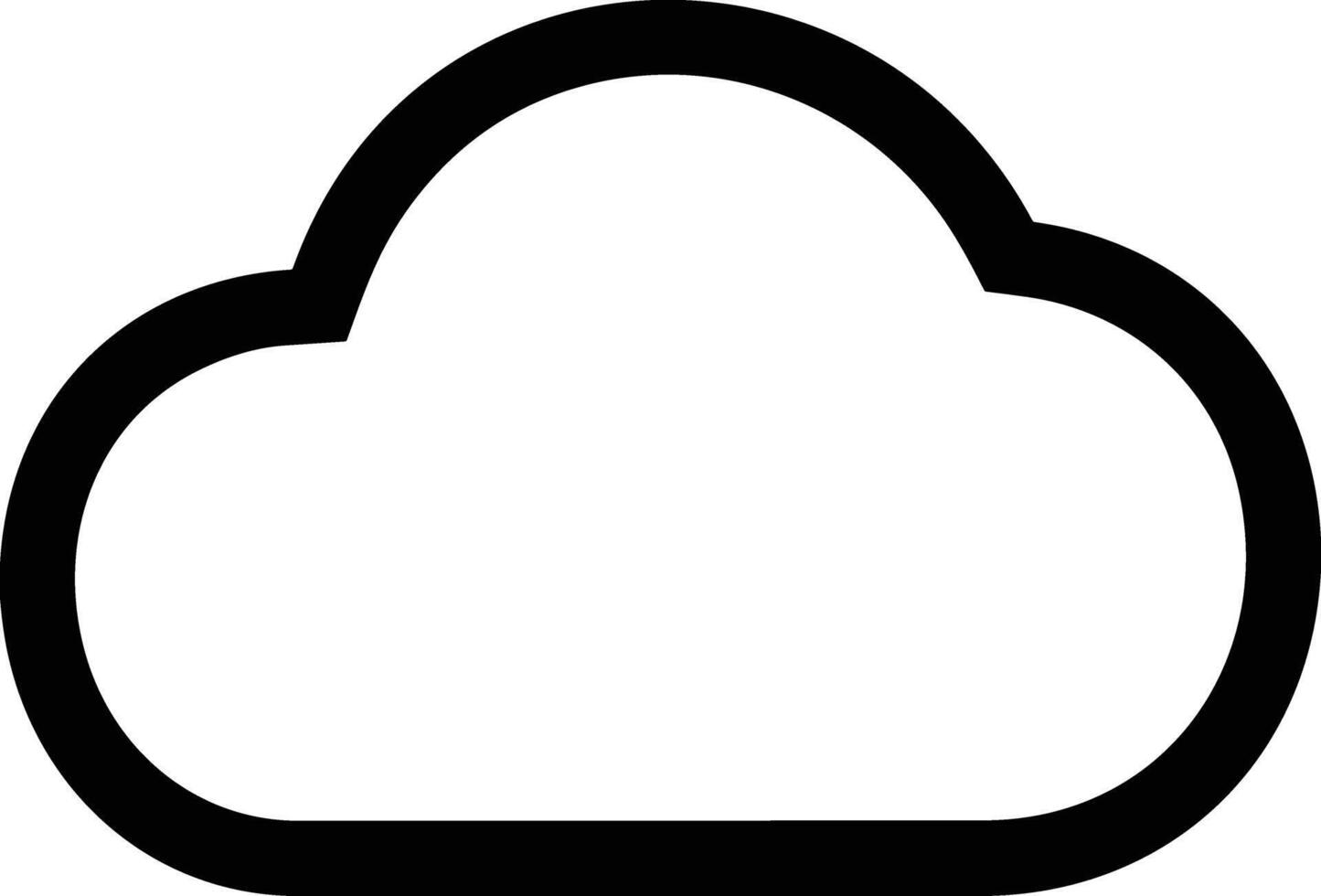 Cloud icon symbol vector image. Illustration of the hosting storage design image