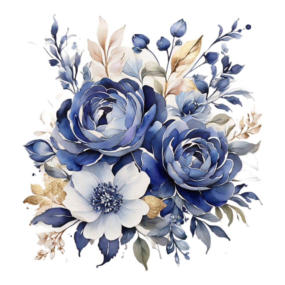 AI generated Digital oilpainted floral pattern design, Glitter flower Bouquet  design, Embossed flower pattern, Glossy flower painting design, Textile flower material design png