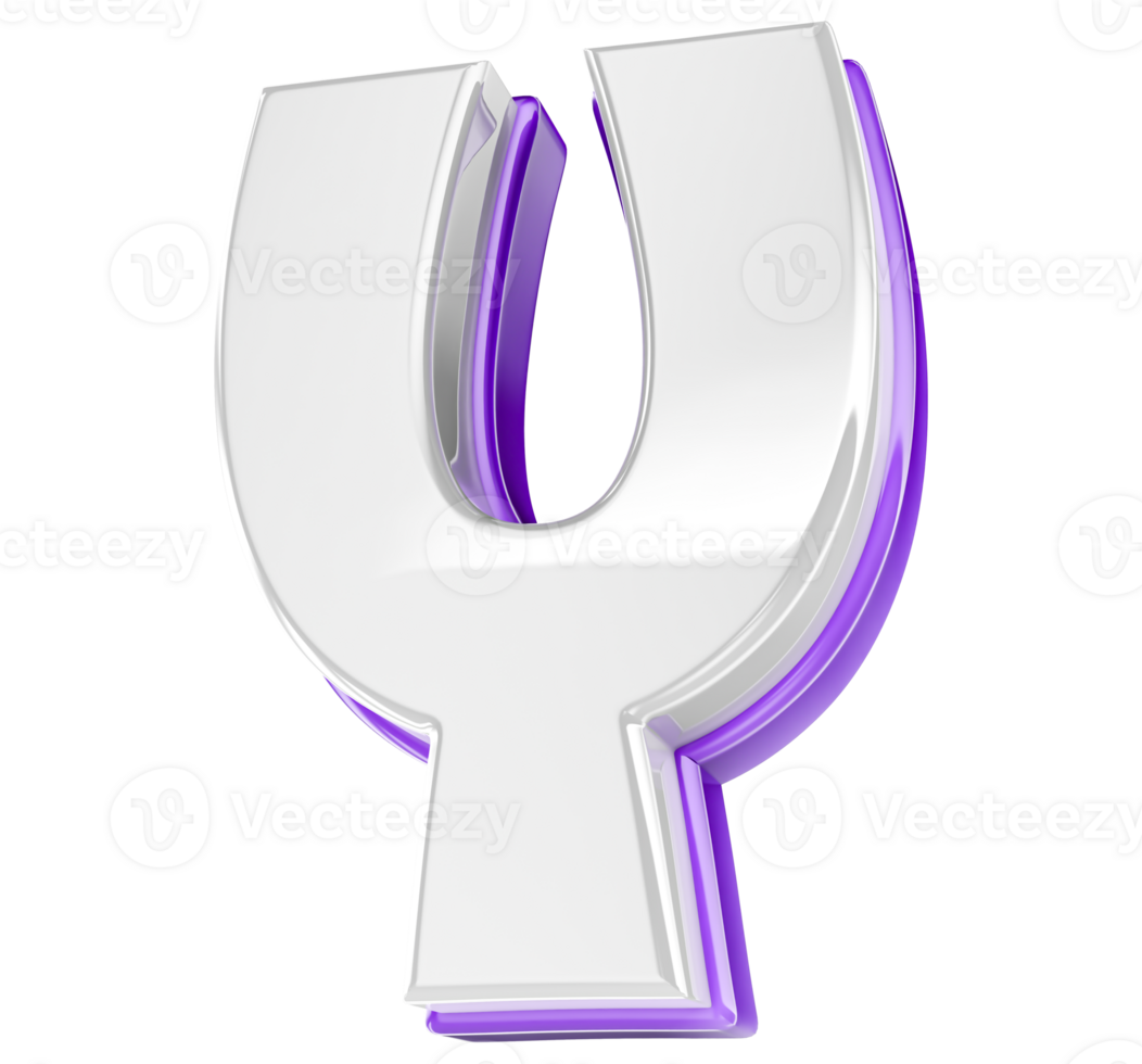 Font Y 3D Render png