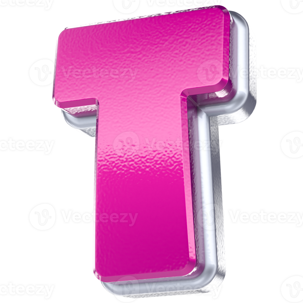 3D Font T Design png
