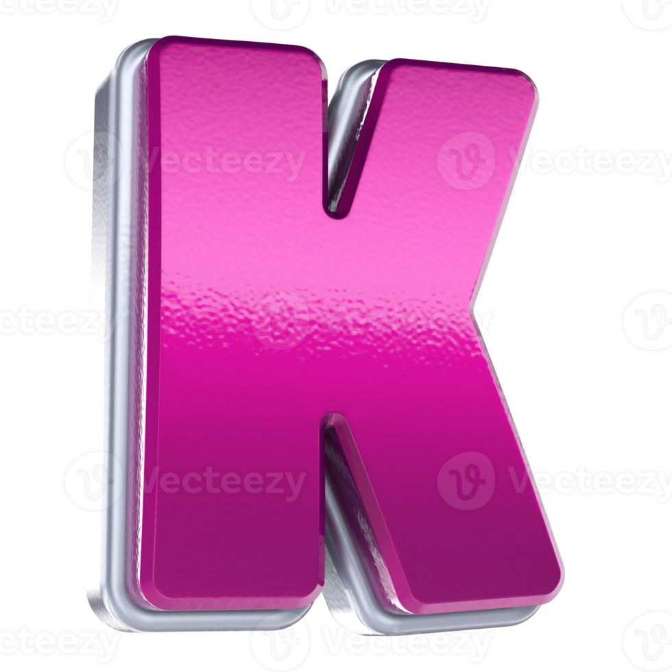 3D Font K Design png