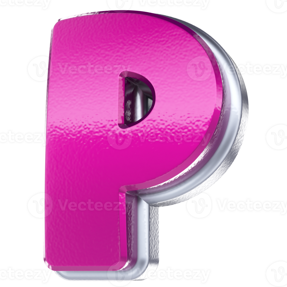 3D Font P Design png