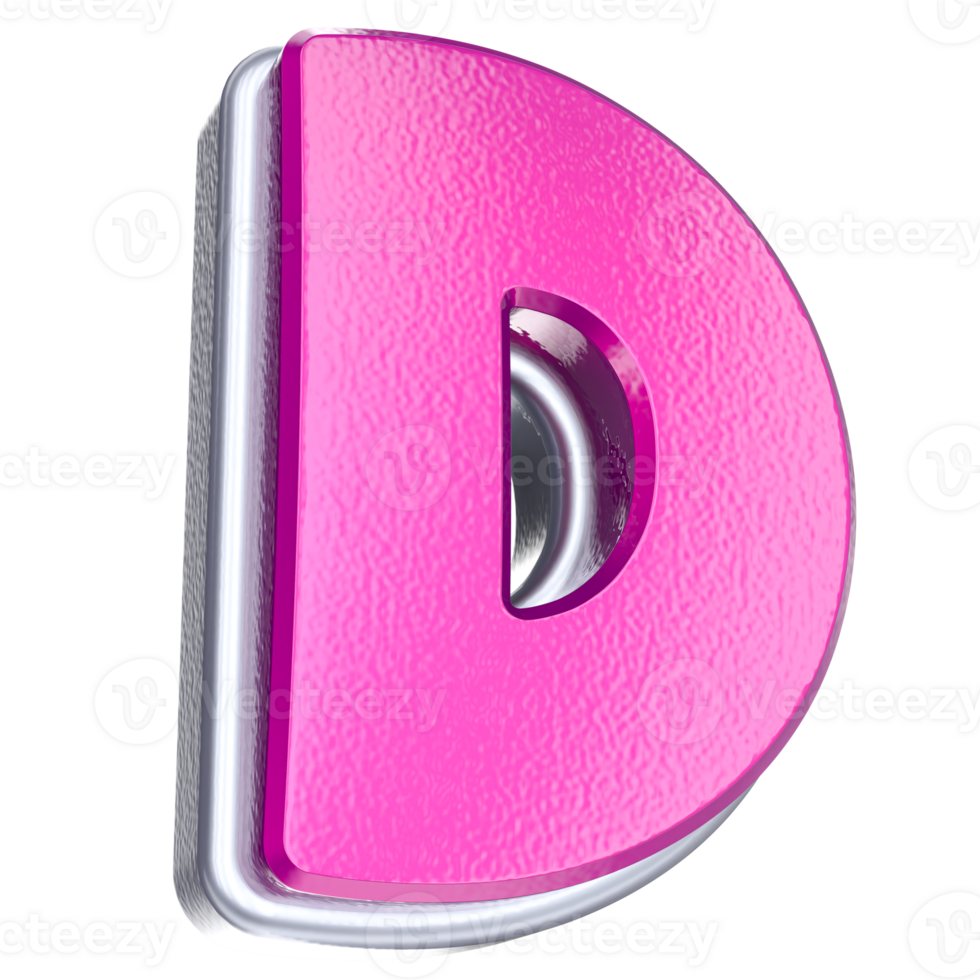 3D Font D Design png