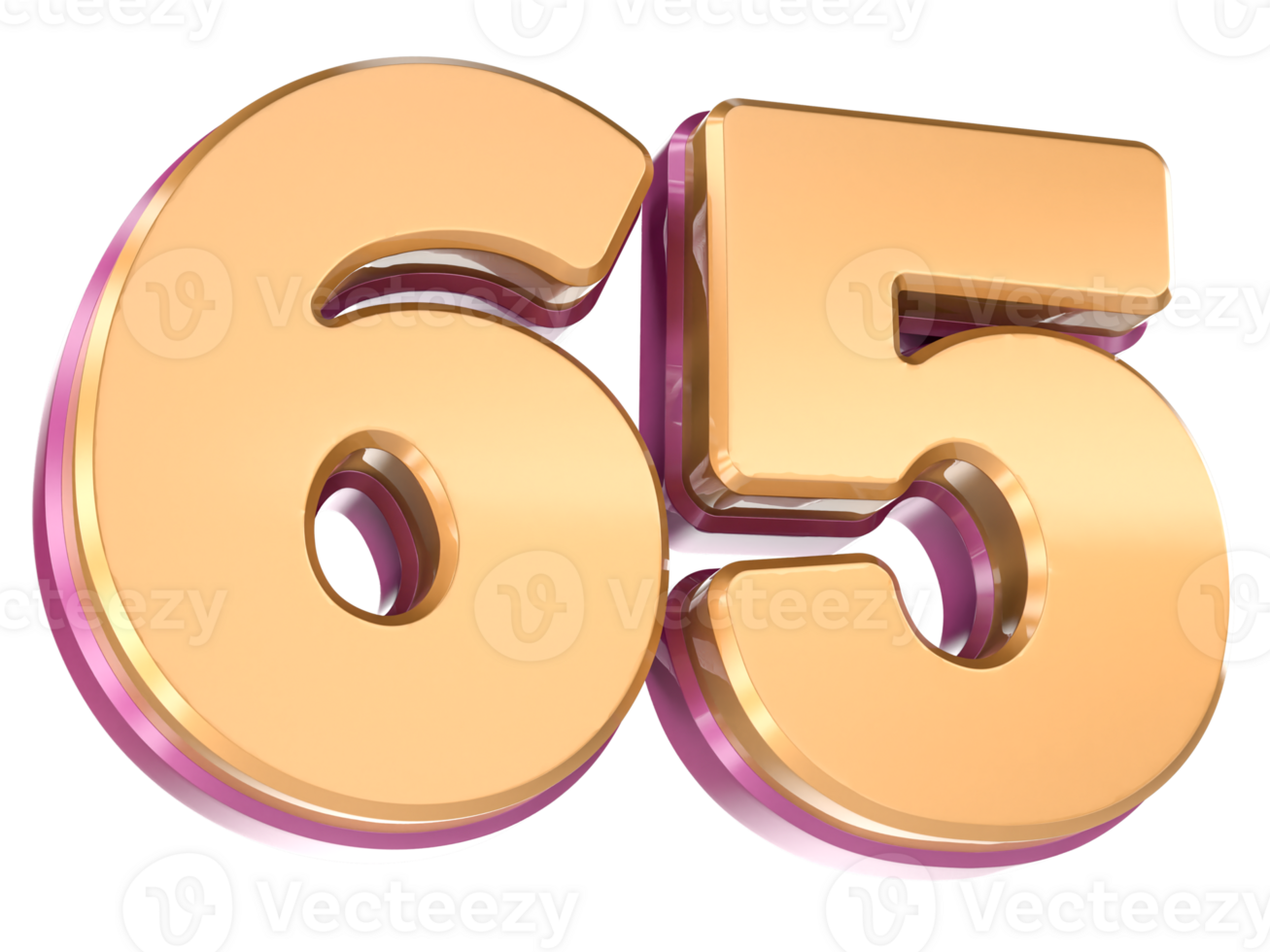 Number 65 3D Render 41280877 PNG Number 65 3D Render 41280877 PNG