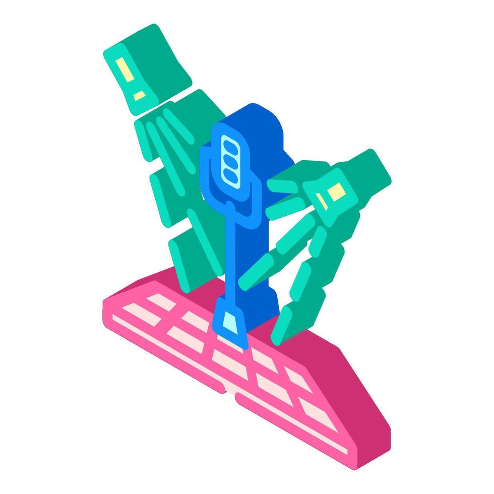 smoke machine disco party isometric icon vector illustration