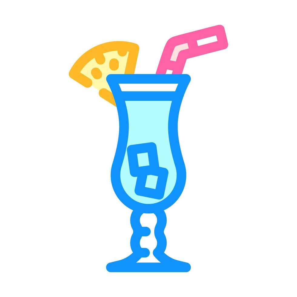drinks disco party color icon vector illustration