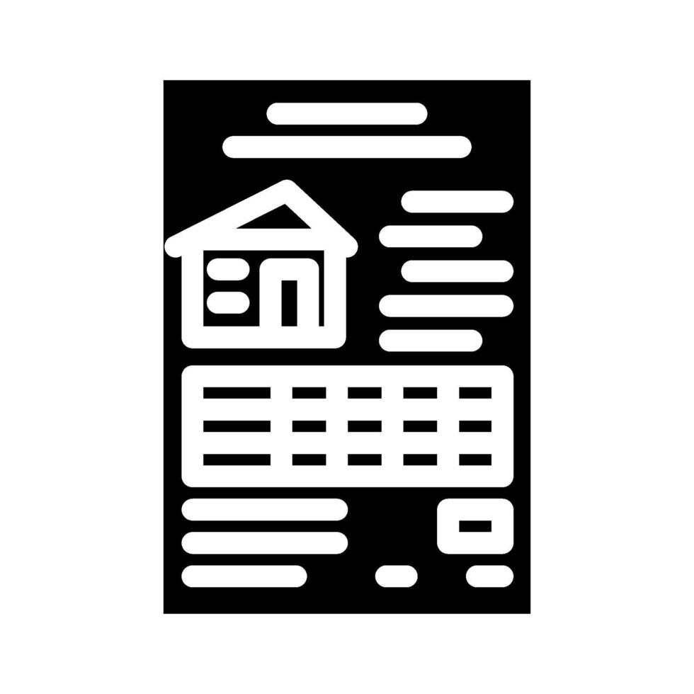 estate planning financial advisor glyph icon vector illustration