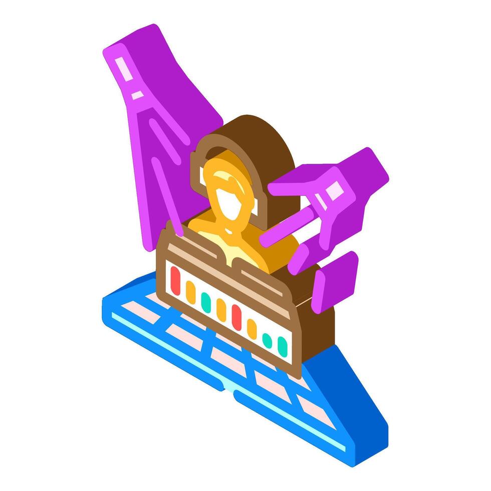 funk disco party isometric icon vector illustration