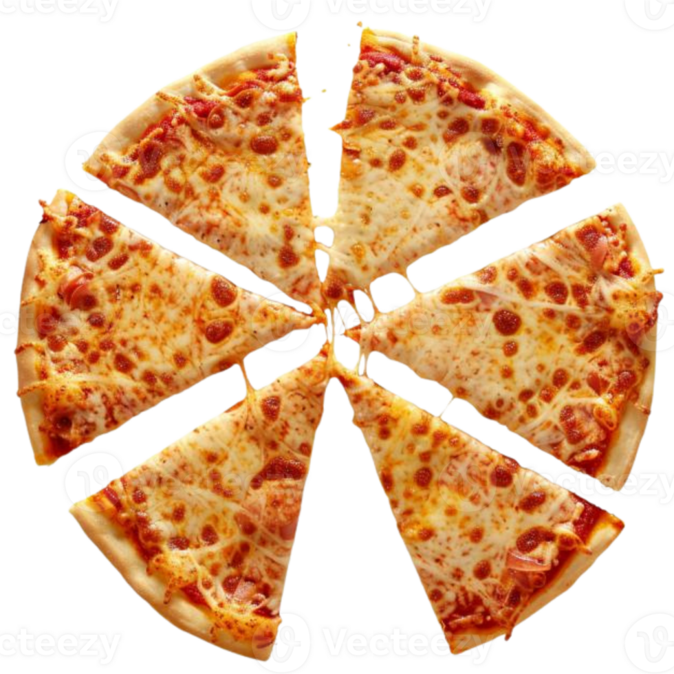 Pizza various flavors png transparent