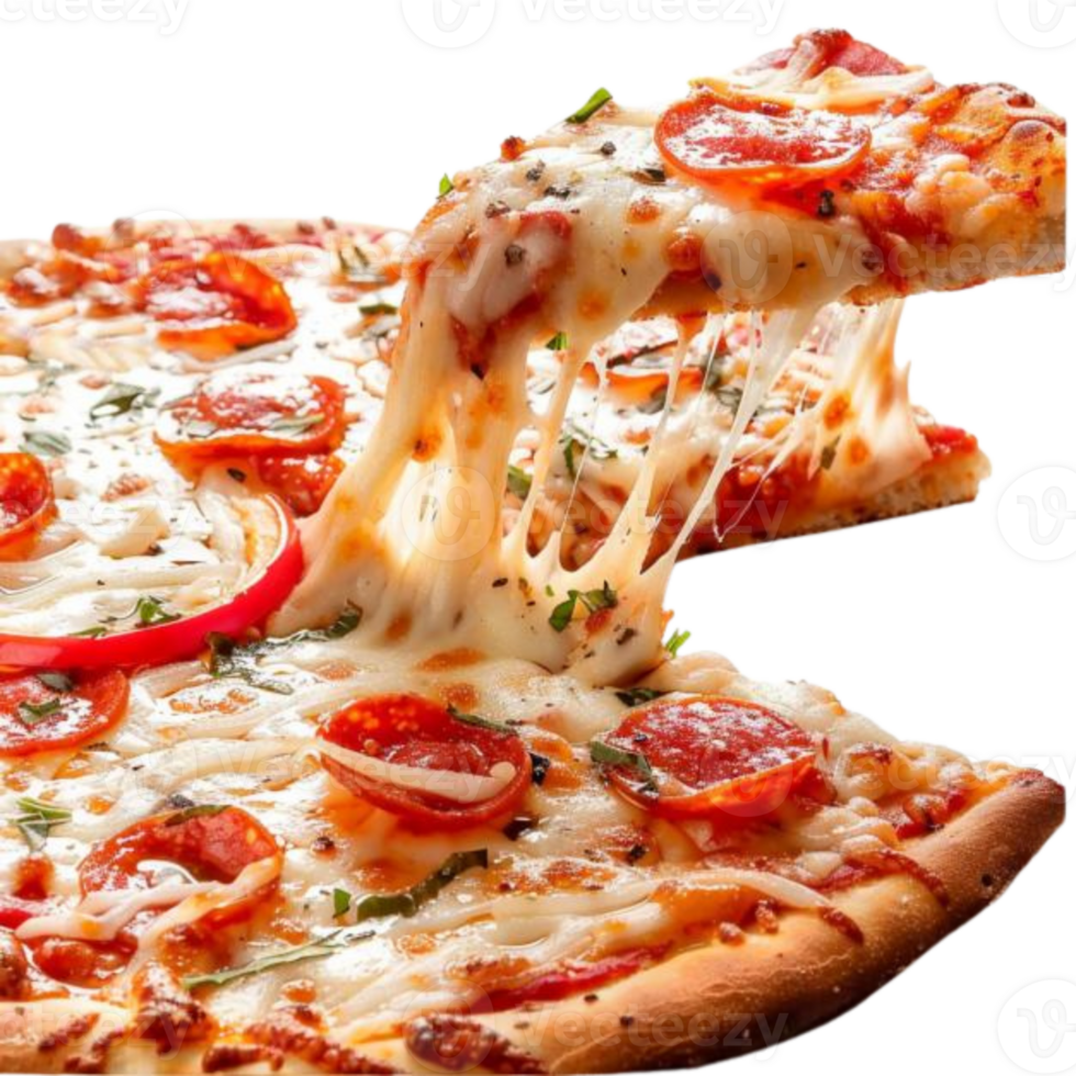 Pizza various flavors png transparent