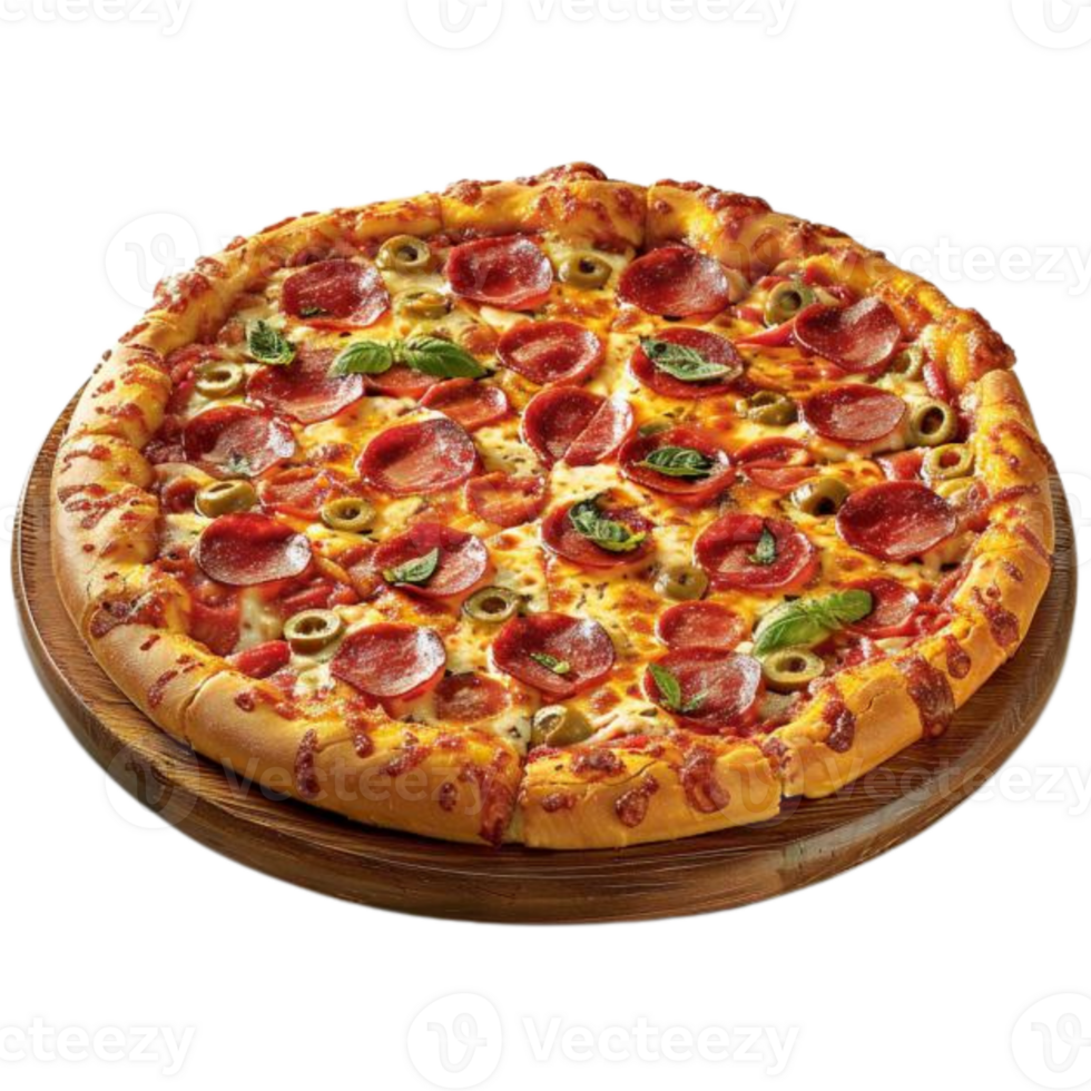 Pizza various flavors png transparent