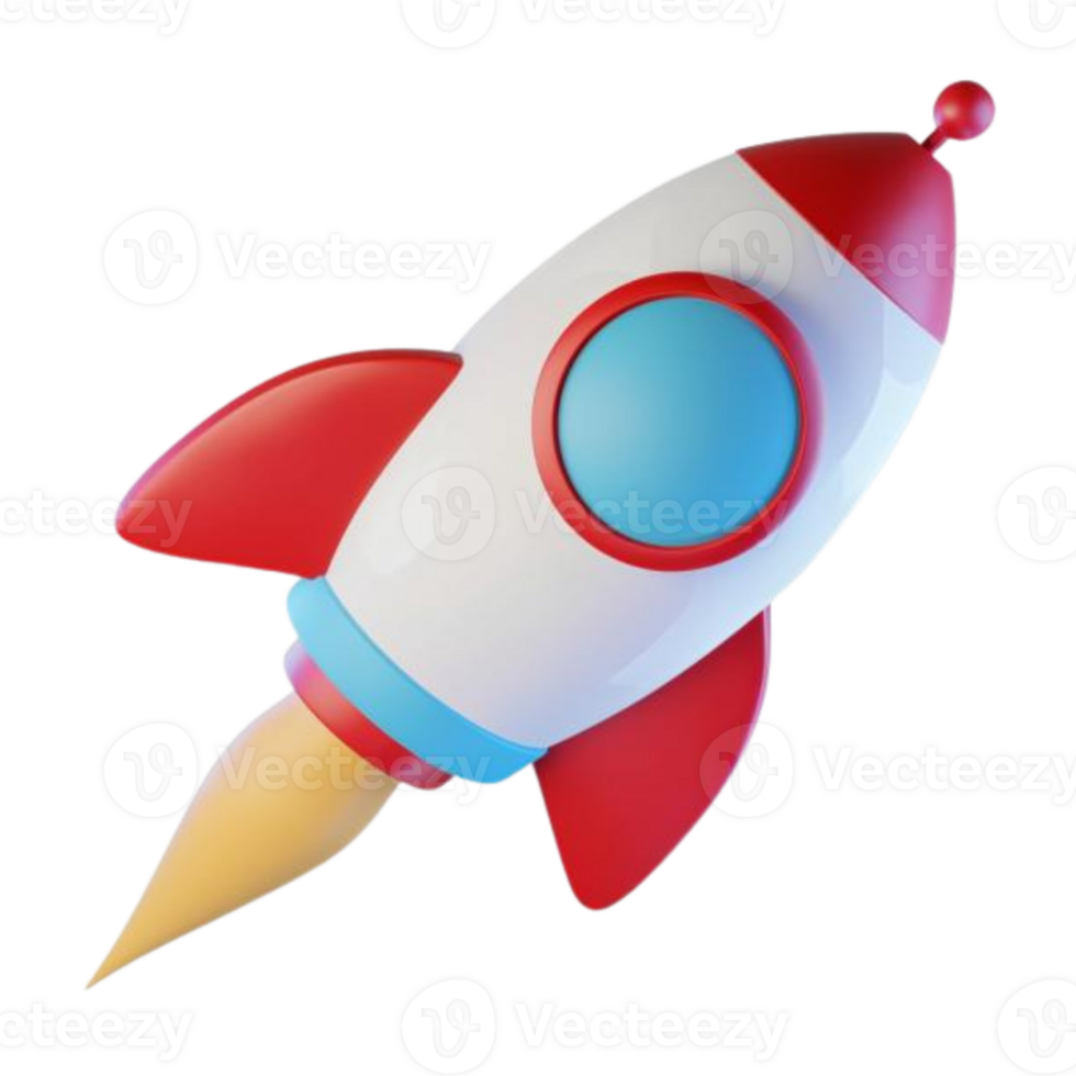 3d rocket png transparent