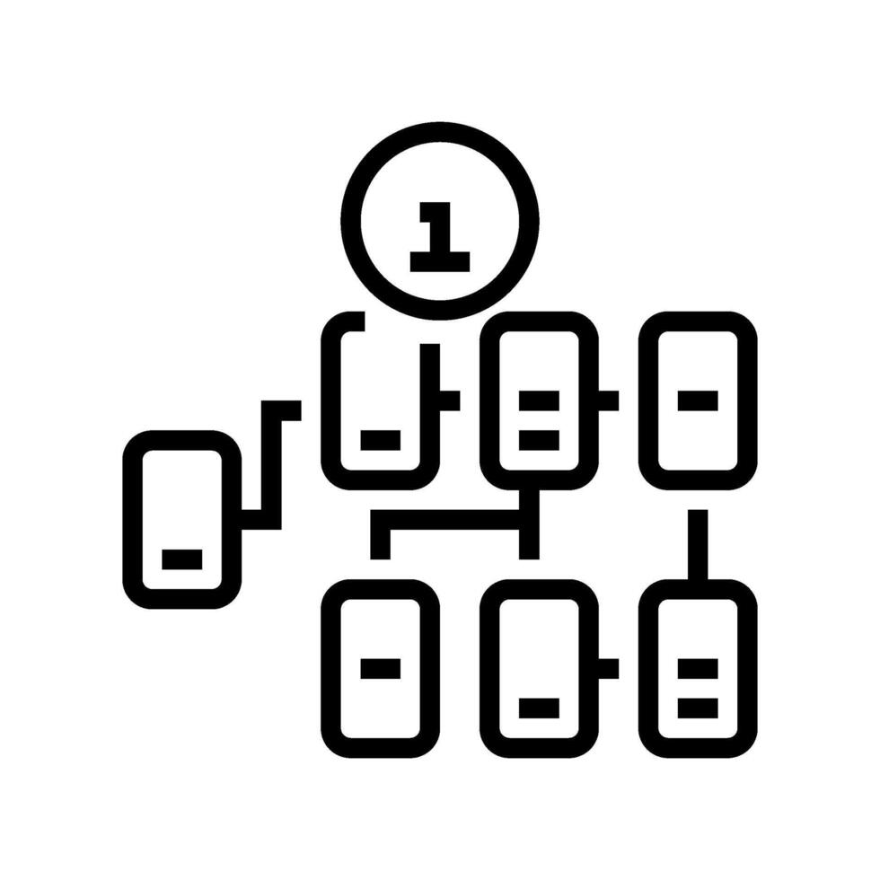 information architecture ux ui design line icon vector illustration
