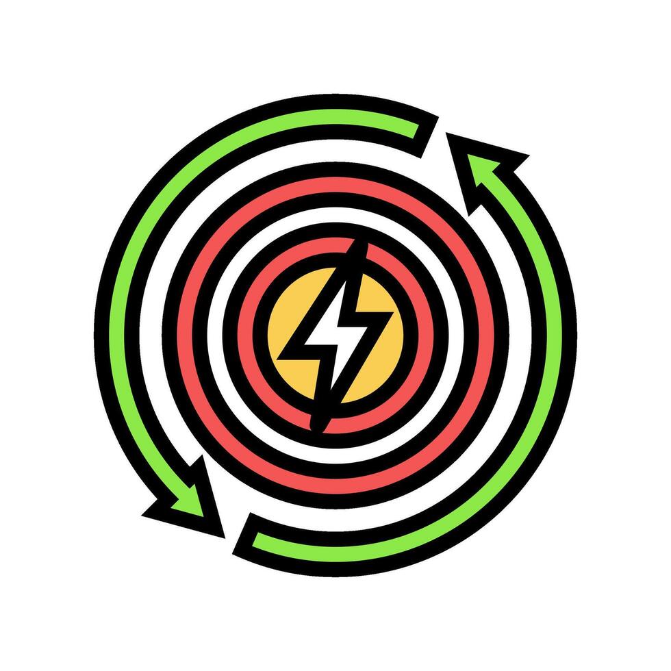 renewable targets energy policy color icon vector illustration