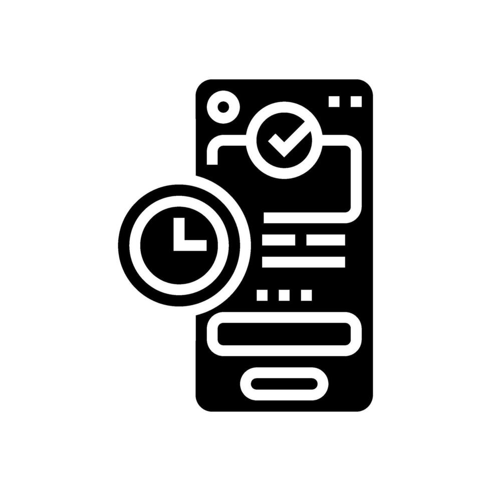 hick law ux ui design glyph icon vector illustration