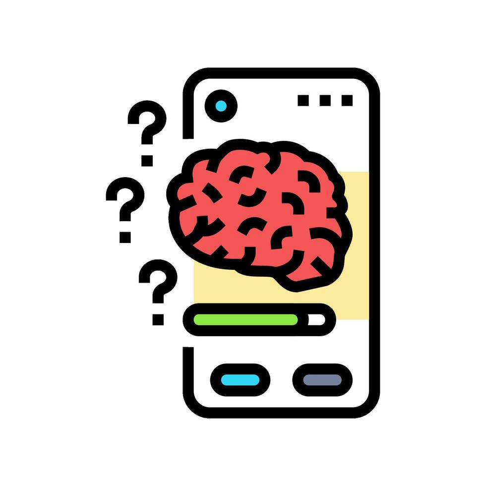 cognitive load ux ui design color icon vector illustration