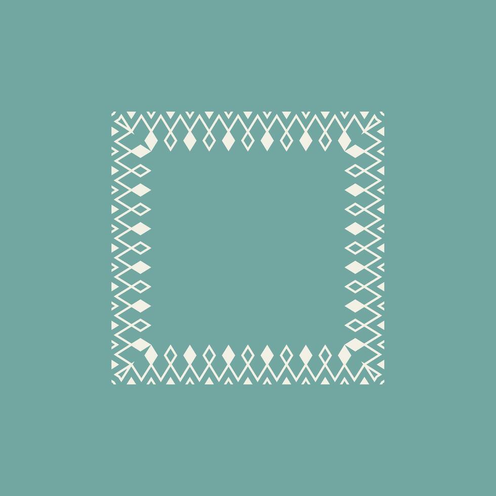 modern ornamental square frame border decorative pattern vector