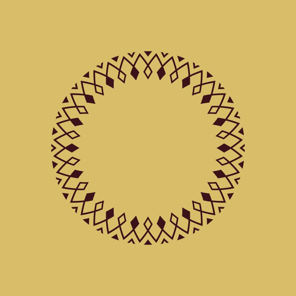 moderno ornamental circulo marco frontera decorativo modelo vector