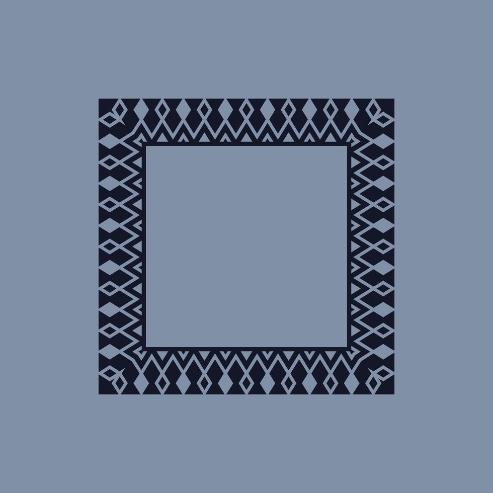 modern ornamental square frame border decorative pattern vector