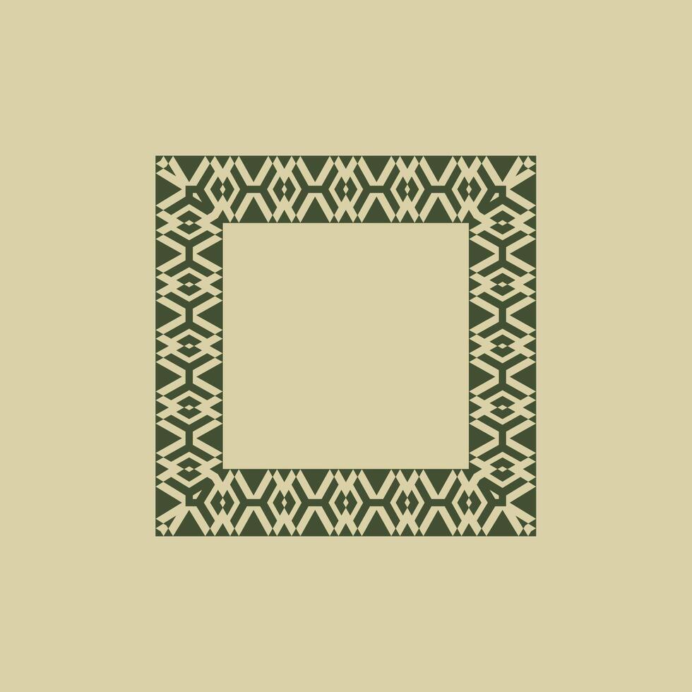 modern ornamental square frame border decorative pattern vector