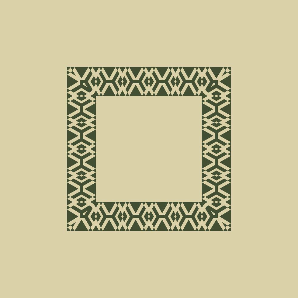 modern ornamental square frame border decorative pattern vector