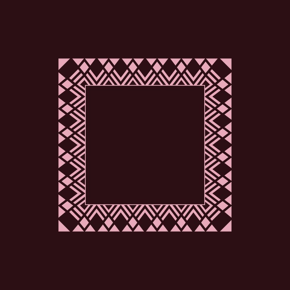 modern ornamental square frame border decorative pattern vector