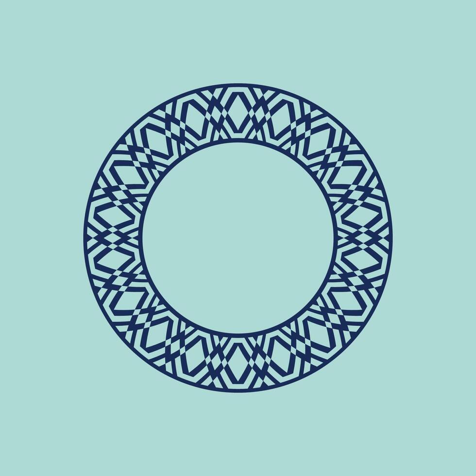 moderno ornamental circulo marco frontera decorativo modelo vector