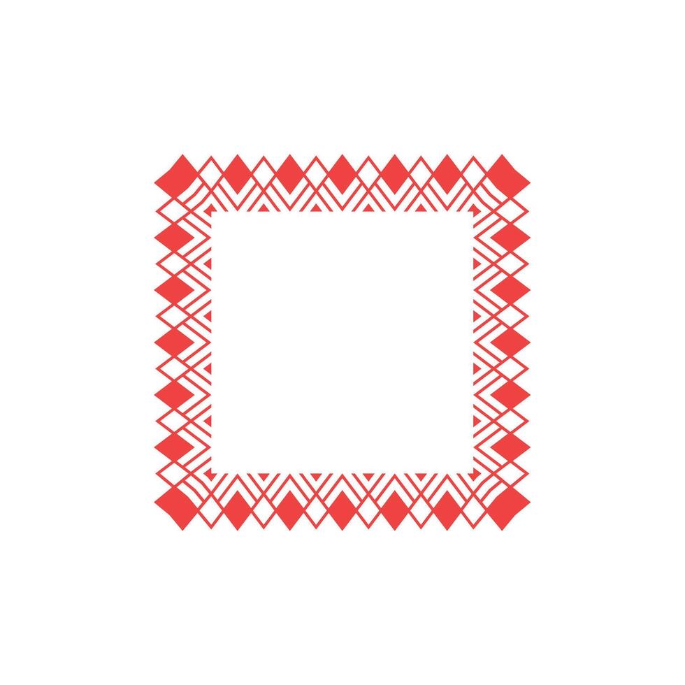 modern ornamental square frame border decorative pattern vector
