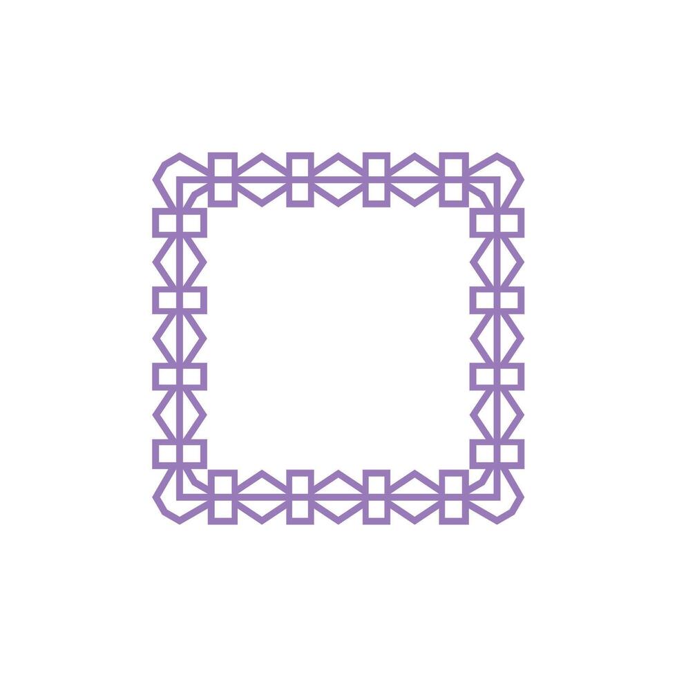modern ornamental square frame border decorative pattern vector