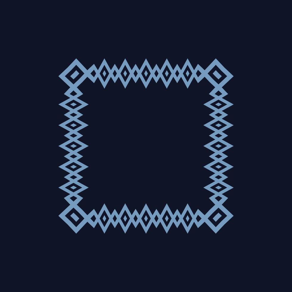 modern ornamental square frame border decorative pattern vector