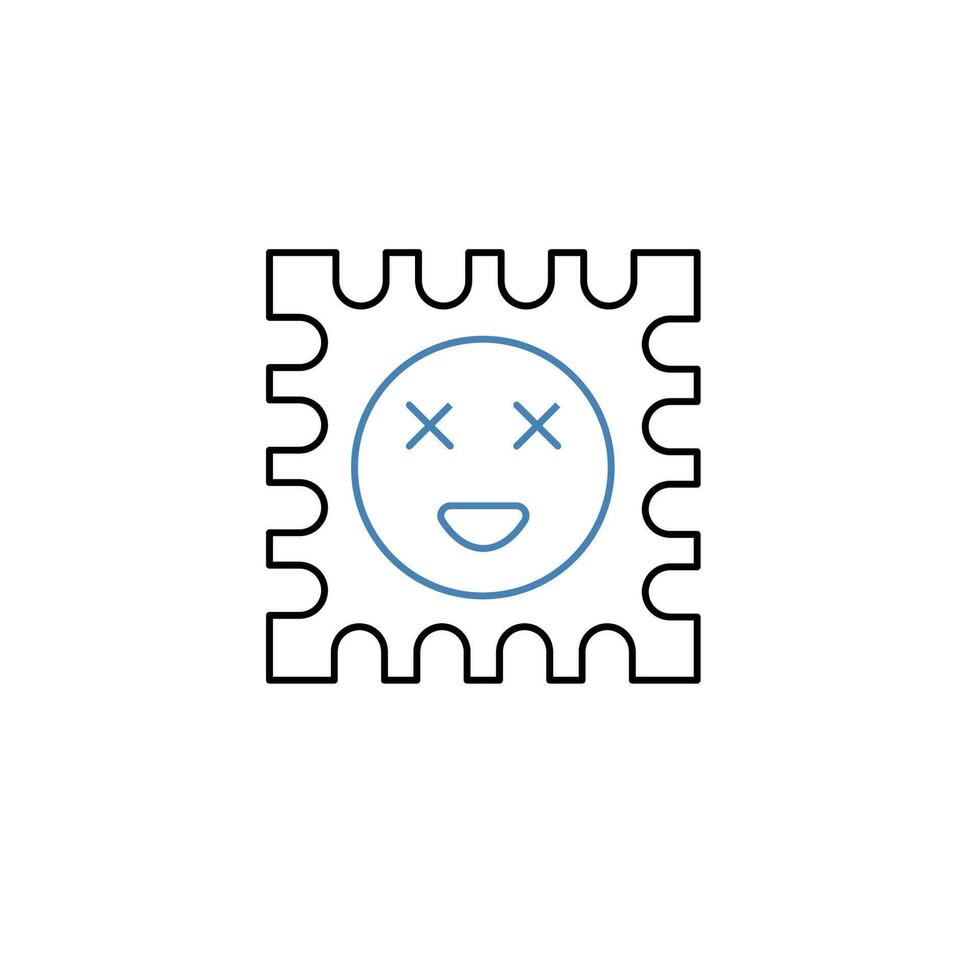 lsd concept line icon. Simple element illustration. lsd concept outline symbol design. vector